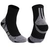 CoolMax Antibacterial & Odor-Resistant Sports Socks: Thickened, Towel Bottom, Quick-Drying for Badminton, Marathon, and Professional Running.