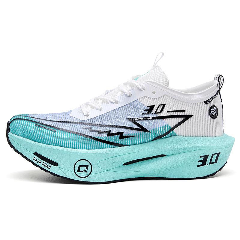 Summer New Hollow Breathable Lightweight Casual Sports Shoes Really Explosive Soft-soled Carbon Board Cushioning Rebound Fitness Running Shoes