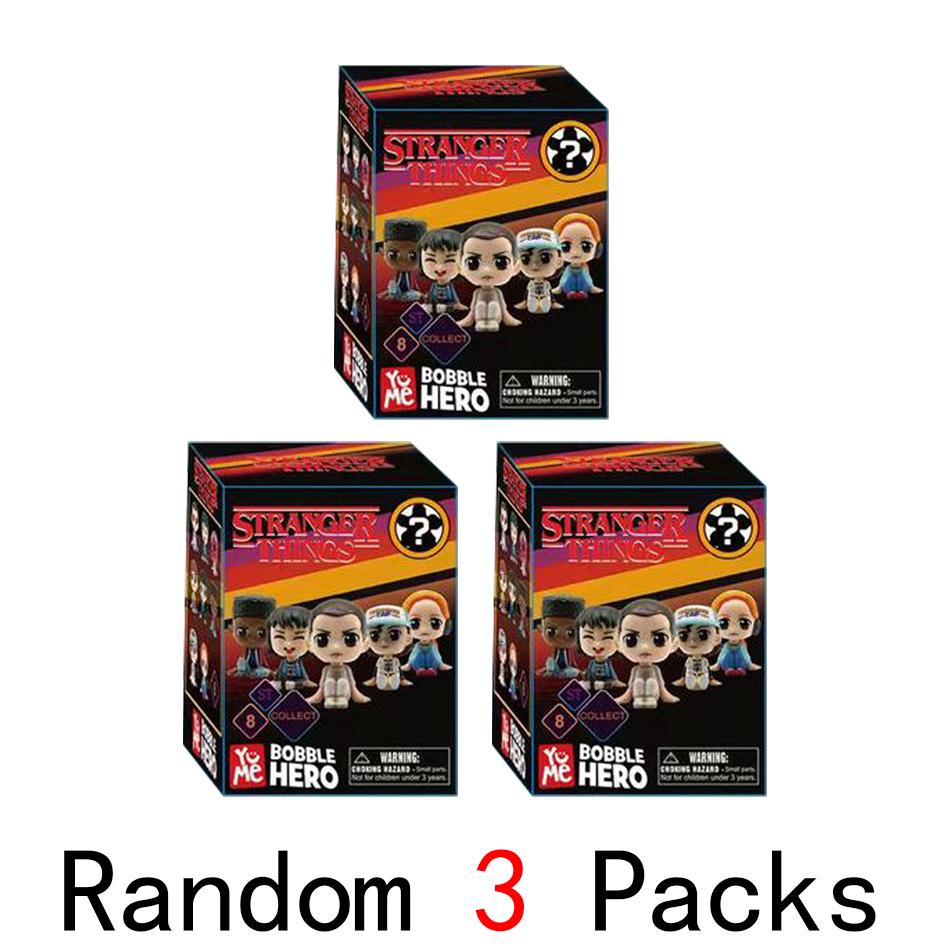 8Pcs/Set Keychain Figure Style Doll Eleven Monster Carnivorous Plant Strangered Things Boxed Anime Figures Collection