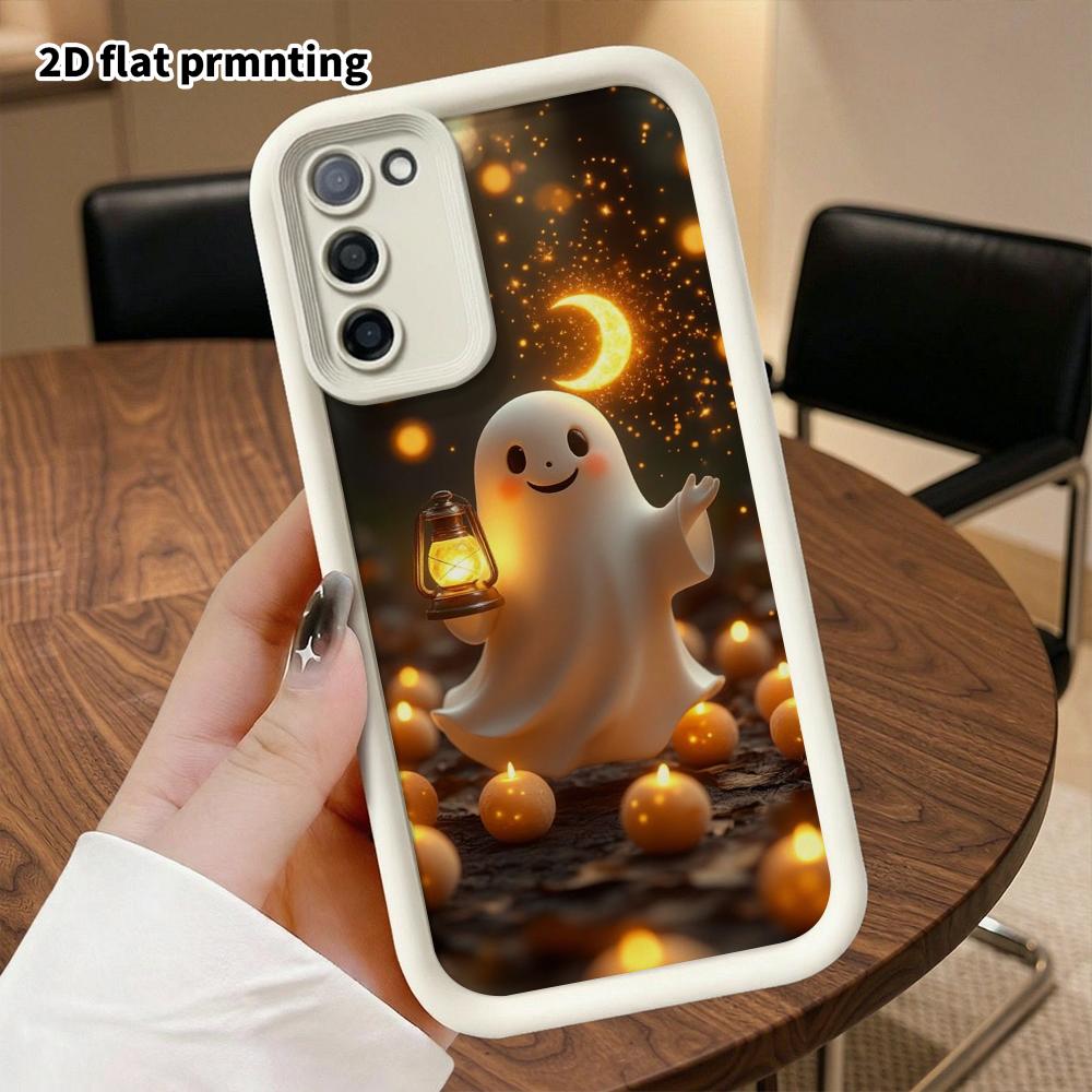 Phone Case: 2D Flat Samsung Galaxy A34 A35 M05 M06 S20 S22 S21 FE Plus 5G Layered Protective Case, Warm and Healing, Christmas and Halloween Gift