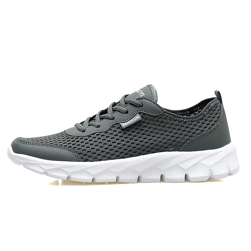 Fashion Summer Shoes Men Couple Casual Shoes Fashion Lightweight Breathable Walking Sneakers Slip-on Mens Mesh Flats Shoes Plus Size785