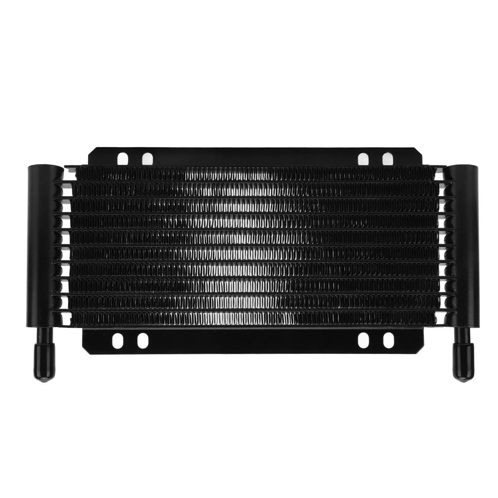 Black Aluminium Oil Cooler 11 Row Transmission Cooler for Pick Up Trucks Vans Travel Trailers