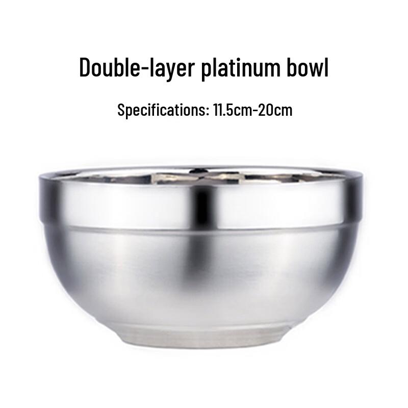 

LIJIA FITMENT Double-Layer 201 Stainless Steel Bowl Set with Lids (10-Pack)