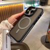 Applicable To IPhone16ProMax Lens Holder Mobile Phone Case Apple 15ProMax Dual Color Magnetic 14 Protection Case