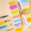 500pcs Colorful Self-Adhesive Label Rolls - Blank Writable Name Tags for Organizing, Classification Office School & Home Storage