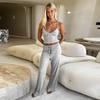 Fashion Wind New Arrival Sexy Sling Vest Straps Loose Pants Suit Tank Top and Pants Set