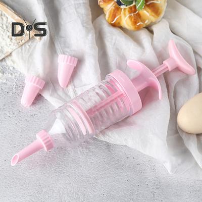 1 Set Gebäckdüsen-Set, lebensmittelecht, rosa, zum Selbermachen, Backen, Kuchen, Dekorieren, Spritze