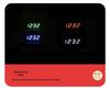 Smart Wooden Digital Alarm Clock with Night Light - Multi-functional Square Wall Clock for Students