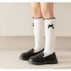 Girls Cotton Calf Socks Sweet Bow Ruffle Kids Fashion Simple School Socks For Spring Autumn Children Girl Footwear