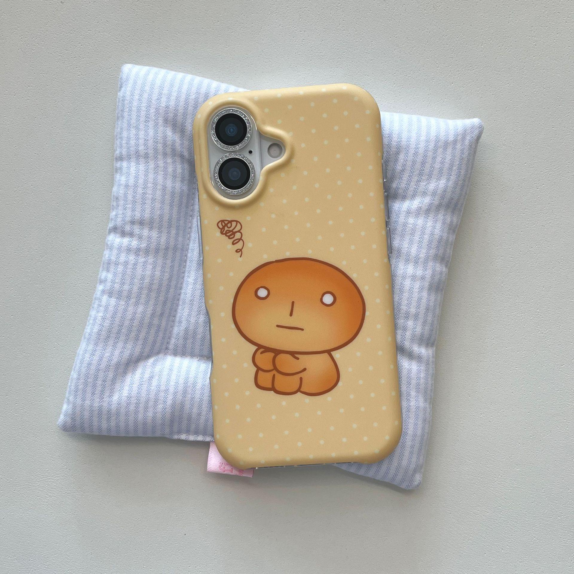 

Hobby Cute Burnt Toast Design iPhone 16/17 Pro Max Case with Pendant for Women iPhone 15 Pro