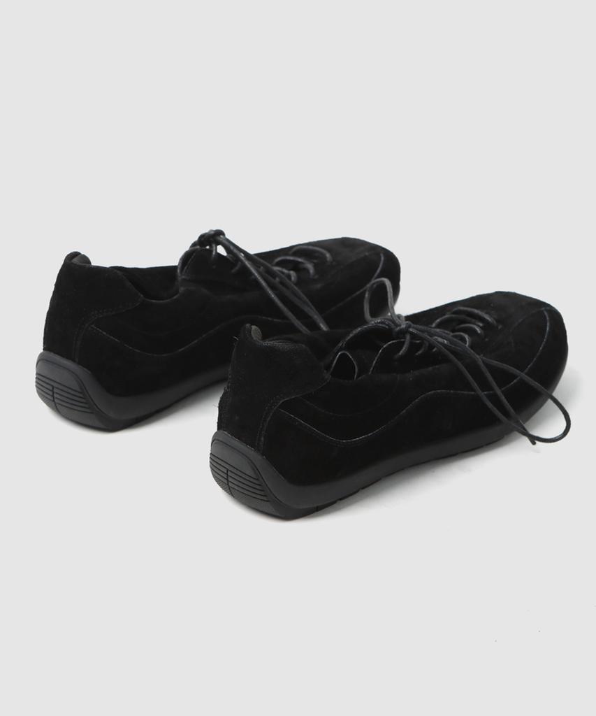 Wetheroad Wtrd3116-1 Lazy Suede Racing Sneakers Washed Black