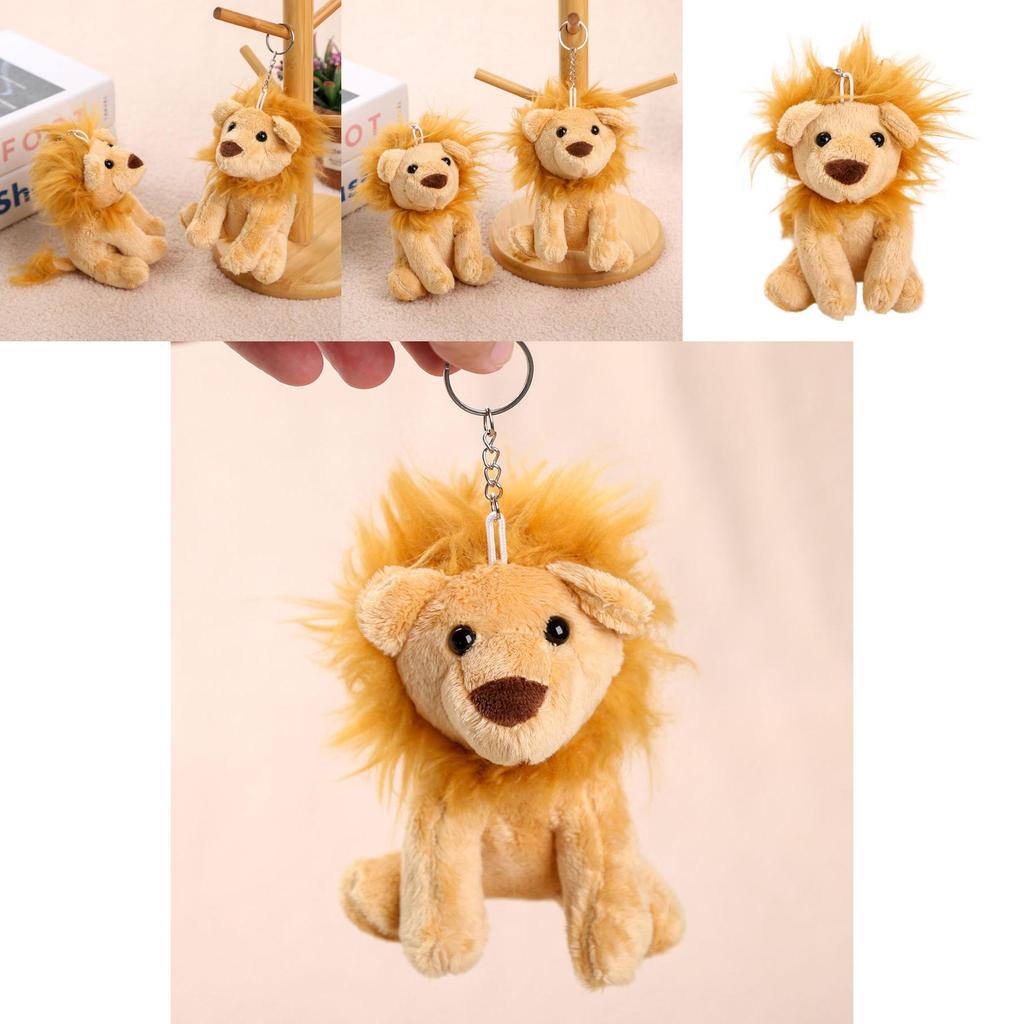 Portachiavi Peluche Leone Giocattolo Con Materiale Peluche Corto Per Bambine E Idee Regalo