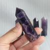 6070mm Natural Quartz Crystal Point Healing Obelisk Hexagonal Wand Decor Reiki