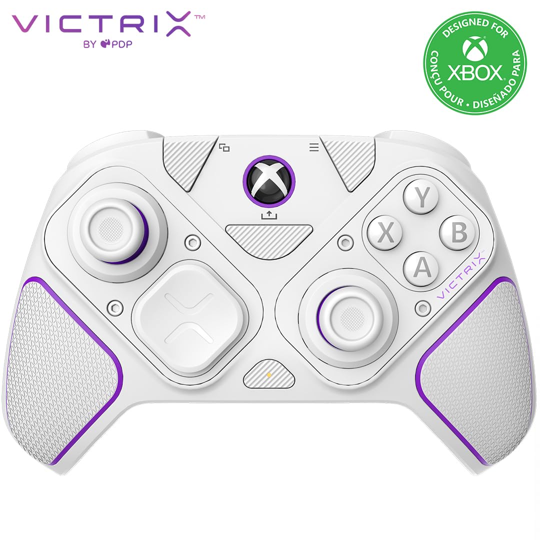 

Офіційно ліцензований продукт Бездротовий ігровий контролер Victrix Pro BFG для Xbox Series і контролер Victrix Pro Xbox Series і PC White [Xbox PDP] білий