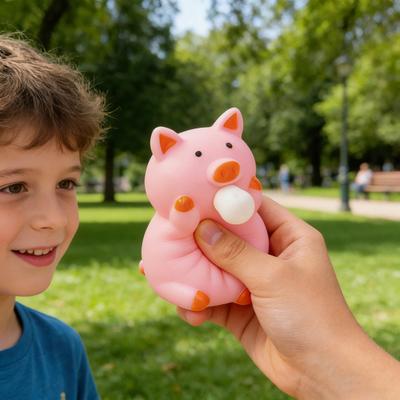Bubble Animal Squeeze Toy Stress Relief Bubble Popping Chick Pig Toy Anti-Anxiety Stress Ball Portable Students Office Worker Desk Toy