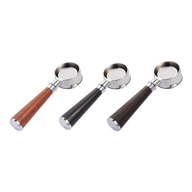 Multifuntional 54mm Bottomless Espresso Machine Handle Stainless Steel Texture Suitable for Home and Professional Use