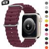 Silicone Ocean Strap for Apple Watch Band Ultra 3 49MM Series 11 10 SE3 Iwatch 42MM 46 44 45 38 40 41mm Correas 44MM 45mm Bands