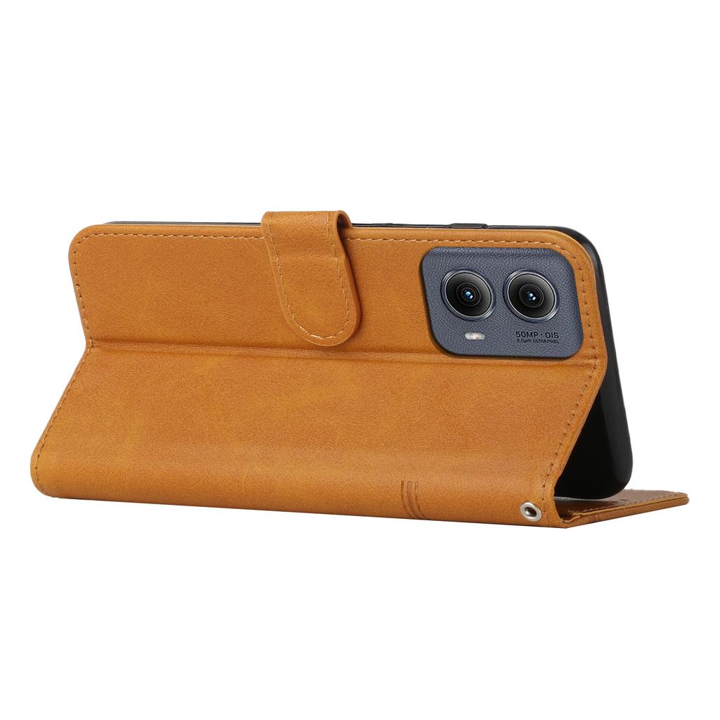 For Motorola Moto G85 5G Case Stand Shockproof TPU Interior Shell Leather Phone Cover