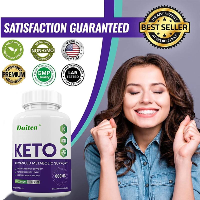 Keto ACV Dietary Supplement, With Green Tea Leaf, 120 Capsules Per Bottle