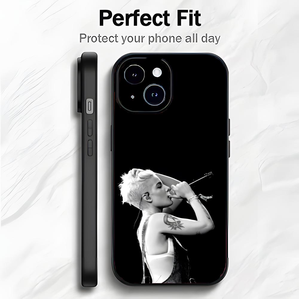 Unique Pop Cool Singer H-Halsey Phone Case Phone Case Soft Packaging Lightweight For iPhone17 16 15 14 13ProMax