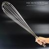 Commercial 304 Stainless Steel Egg Beater - 16 Wire Whisk for Baking and Whipping Cream, Large Size