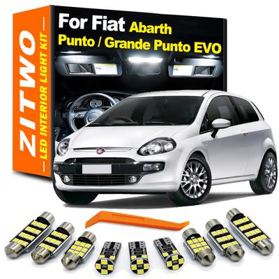 Kit Bec LED ZITWO pentru Lumina Interioară de Tavan și Citit Hartă Pentru Fiat Abarth Punto Grande EVO 1993- 2013 2014 2015 2016 2017 Accesorii