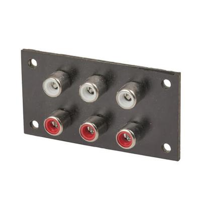 Fenolik RCA Soket Plakası (6-Yollu)