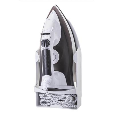 Iron Holder Wall Mounted Heat Resistant Widened Electric Iron Organizer with Hooks for Closet Hotel