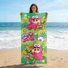 Crayon Shin Chan Microfiber Beach Towel Pink Dinosaur Shiro Dog Print Quick Dry Sand Free Kids Pool Travel Bath Gift