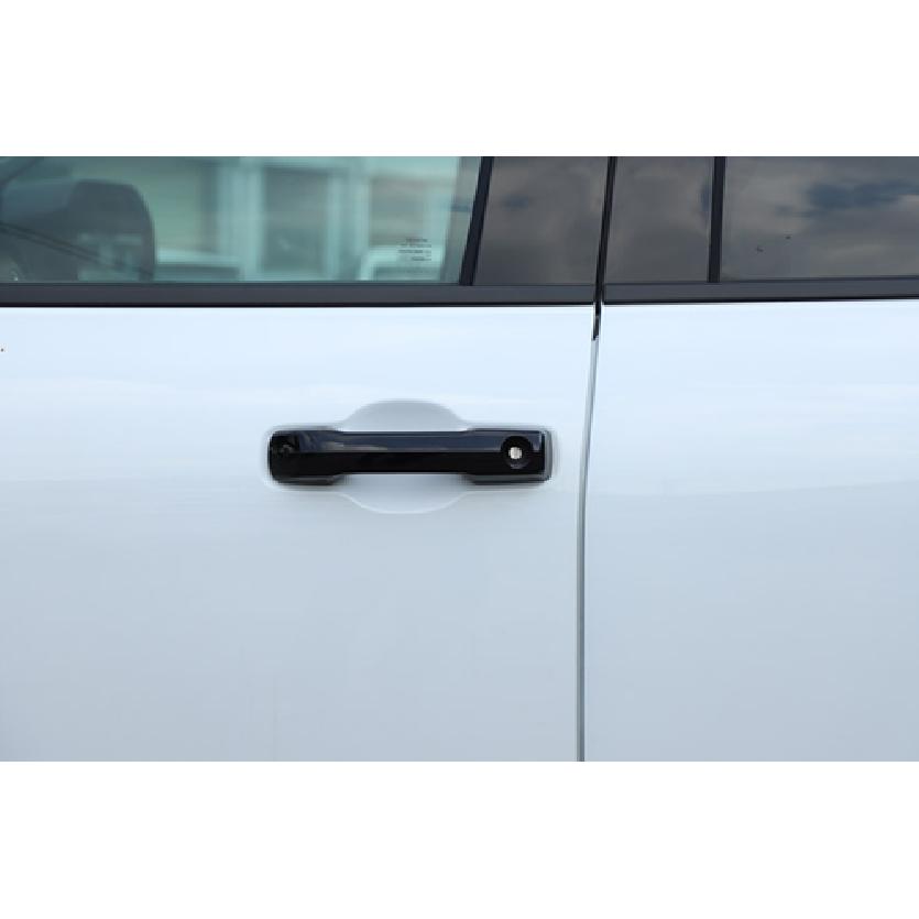 Half Pack Door Handle Lid Cover Trim For - Toyota Tundra Glossy Black
