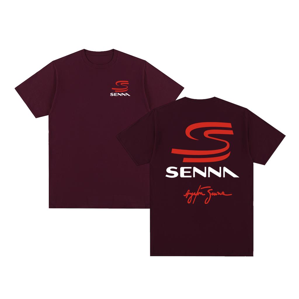 Ayrton Senna Vintage Tshirt Racing Brazilian Graphic Oversized Breathable Cotton Men T Shirt New Tee Tshirt Womens Tops