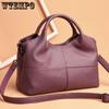 WTEMPO Hochwertige Damentasche, weiche PU-Lederhandtasche, Damen-Umhängetasche, solide Umhängetasche