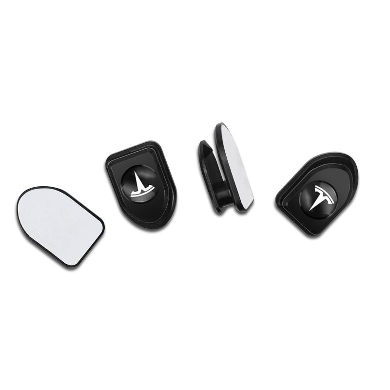 AMD1 2Pcs Mini Car Hooks Storage Clip Holder Auto Sticker For Tesla Model Y 2025 Model 3 Model S Model X Cybertruck Roadster SpaceX