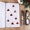 500pcs Funny Poop Emoticons Sticker Self-adhesive Reward Sticker Stationery Sticker  Home Decor