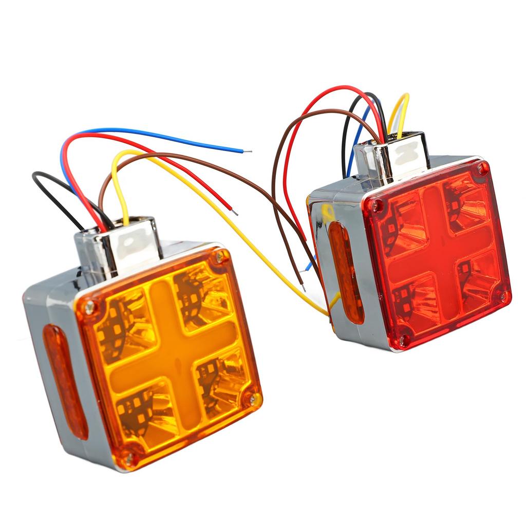 Double Sided Truck Marker Lights, LED Side Marker Lights with 6000K Color Temperature, Waterproof Turn Signal Lights for Trailers, ABS+PCB Material, S