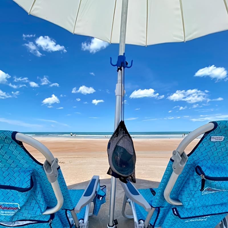 Multi-Functional Beach Umbrella Hook - Adjustable 4-Claw Hanger, For Towels, Bags, And Hats, For Camping And Outdoor Adventures