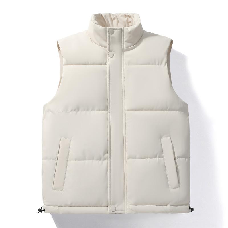 Sports Casual Coat Winter Down Cotton Vest Couple Trend Thickening Warm Undershirt Windproof Standing Collar Sleeveless Jacket