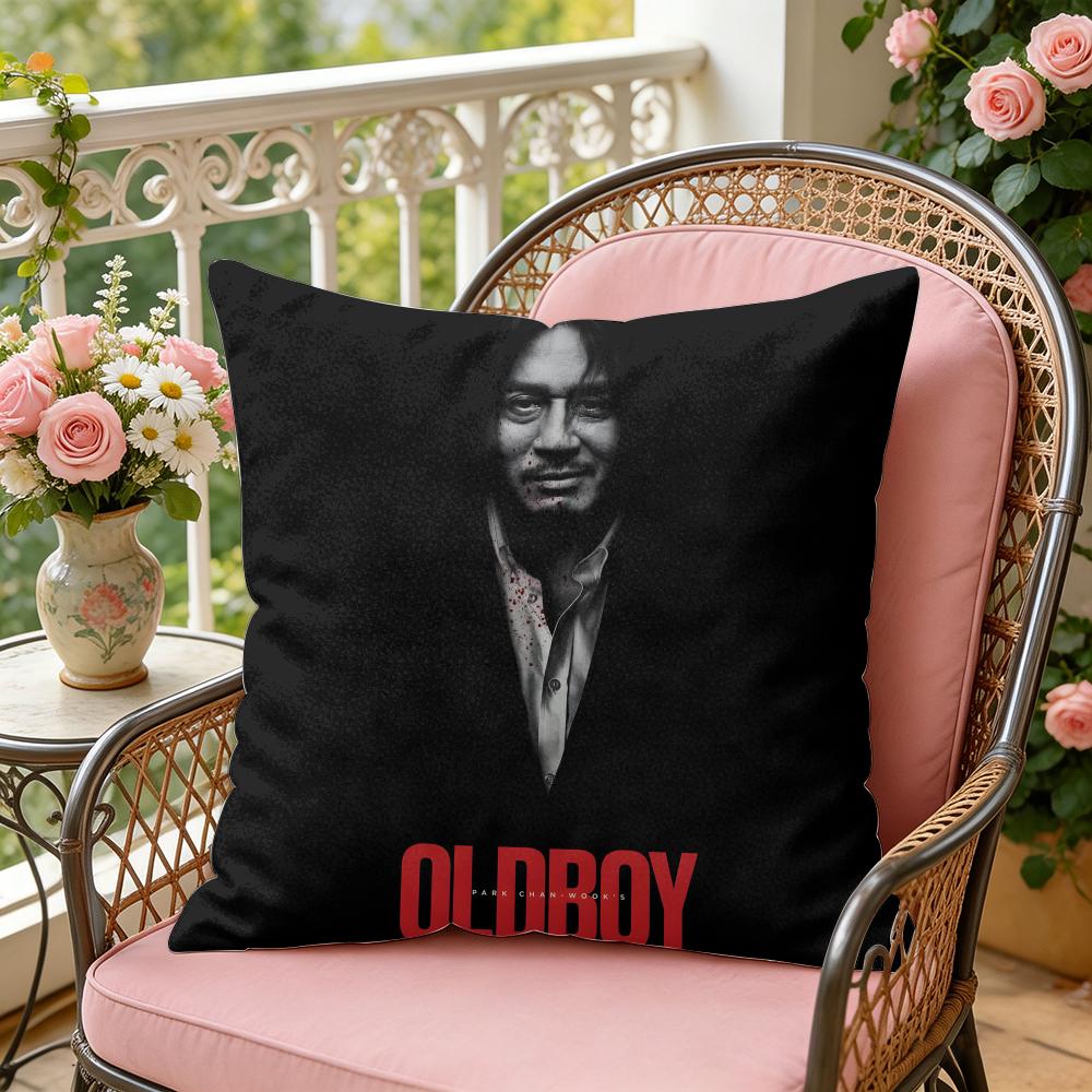 Classic Movie OOldboy Cushion Cover Soft Plush Throw Pillow Cover DoubleSided Decorative Cushion Case Sofa Bedroom Home Decor