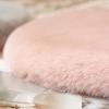 45cm Plush Seat Cushion Soft Imitation Rabbit Fur Thicken Keep Warm Round Seat Hip Protective Non-slip Living Room Chair