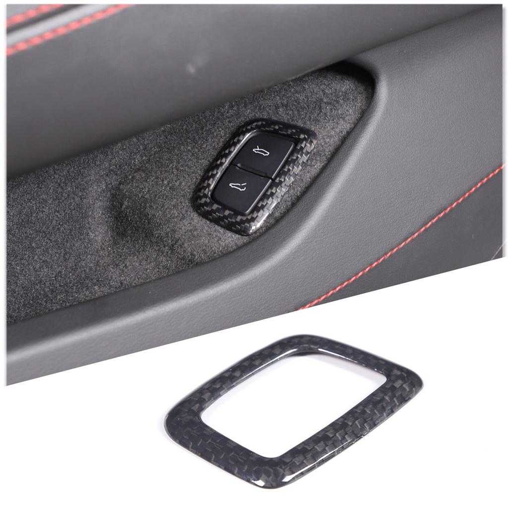 Real Carbon Fiber Trunk Switch Button Frame Trim Cover For Corvette C8 -2025