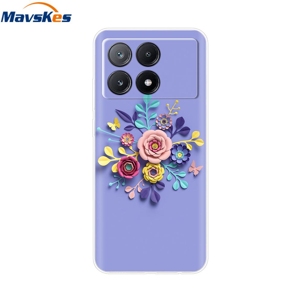 Für Xiaomi Poco X6 Pro Hülle Weiches TPU Silikon Handy Klare Abdeckung Für Xiaomi Poco X6 5G Hülle Bumper Pocox6 X 6 5G 2024 Funda Coque