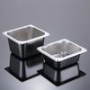 Stainless Steel Rectangular and Square Pans, Plates, Seasoning Boxes, Ice Cream, Jam, Powder, and Milk Tea Containers