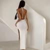 Women's Knitted Dress Sexy Evening Dress Long Dress