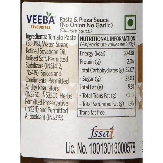 Veeba Pasta and Pizza Sauce, 280 Gram
