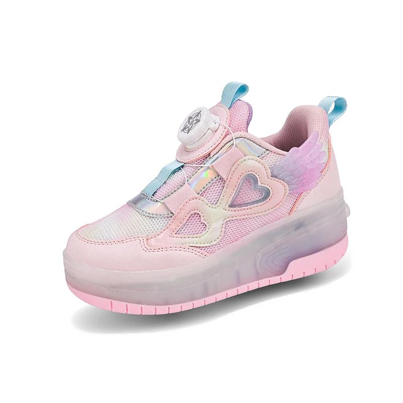 

Two Wheels Children’s Roller Skates Kids Led Shoes Girls Glowing Flat Shoes Led Luminous Sneakers Mesh Sports Walking Shoes 29