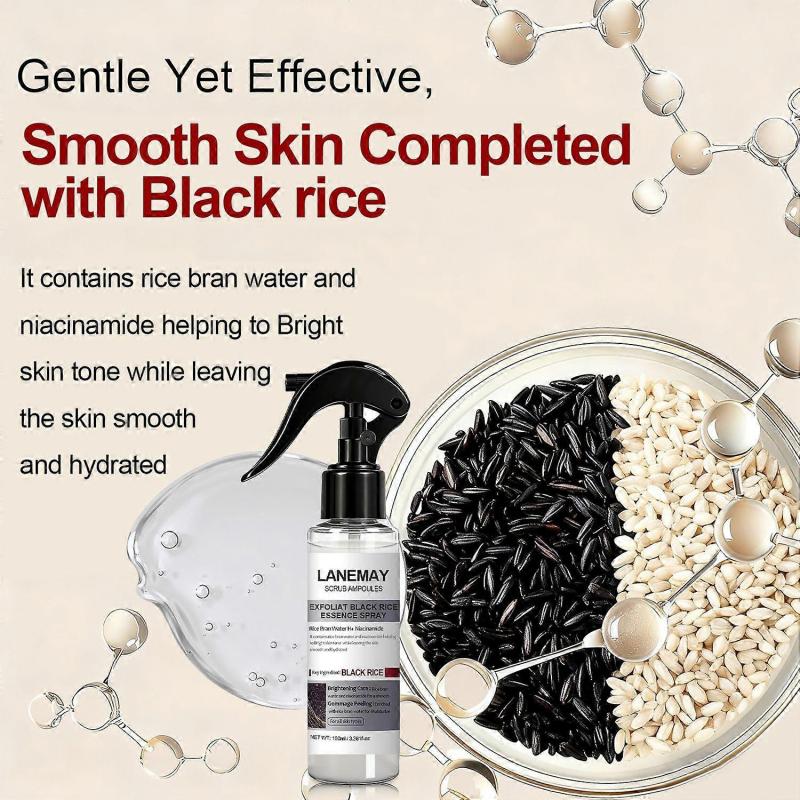 Peel Shot Glow Ampule Duo s rýžovou vodou - Bílá & Černá rýžová voda ve spreji pro typy toniků | Denní jemně exfoliační, lehká hydratační formule pro všechny typy pleti