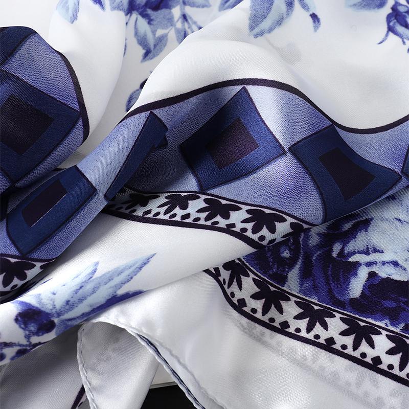 Luxury Silk Shawl Square Scarf For Women Horse Print Hijab Fashion Wraps Neckerchief Female 70*70cm Handkerchief Bandana Girl