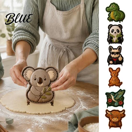Kitchen Gadgets for Baking Holiday Mini Hand Pie Molds Animal Filled Press Baking Easy Release Dough Molds Reusable Non-Stick Cutter And Shaping