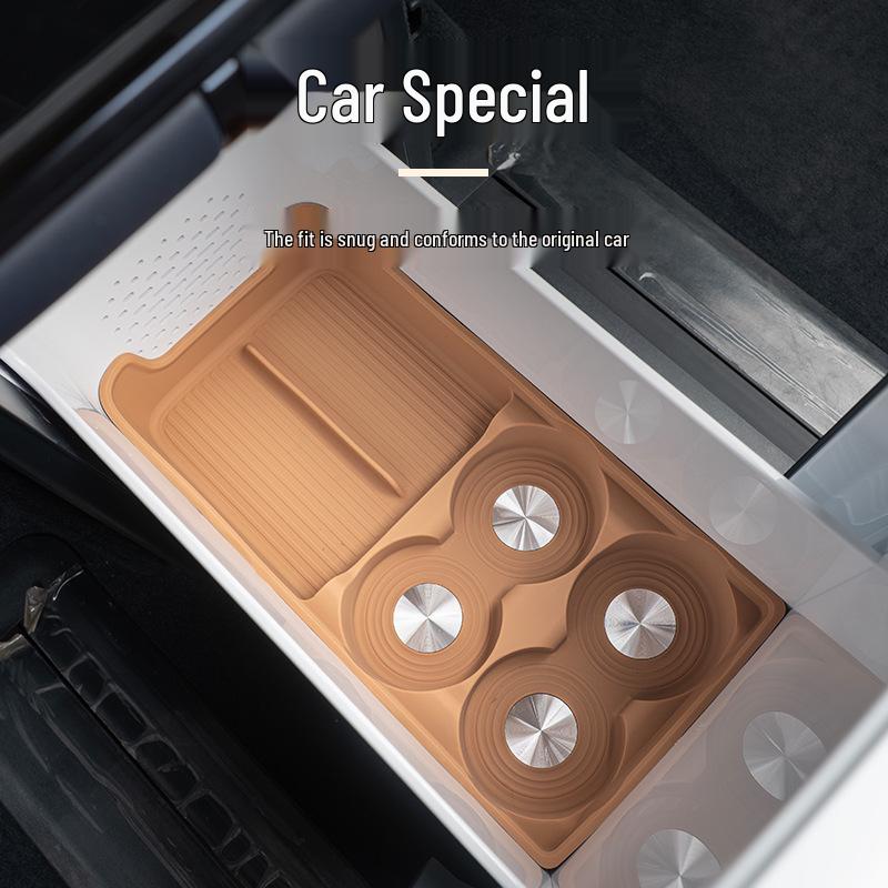 Silicone Storage Mat for Zeekr 9x Car Refrigerator Accessories