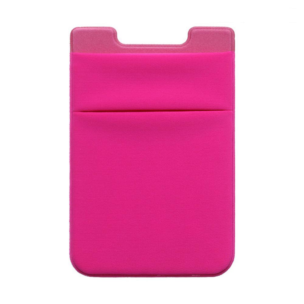 Credit Card Holder ID Bus Card Storage Wallet Mobile Wallet Phone Card Holder Phone Back Pocket розы красного